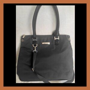 ANNE KLEIN XL TOTE BAG WEEKENDER CARRY ALL TRAVEL RANDA LUGGAGE LAPTOP BAG BLACK